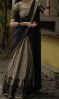 Kanchi Style Cotton Silk Lehenga